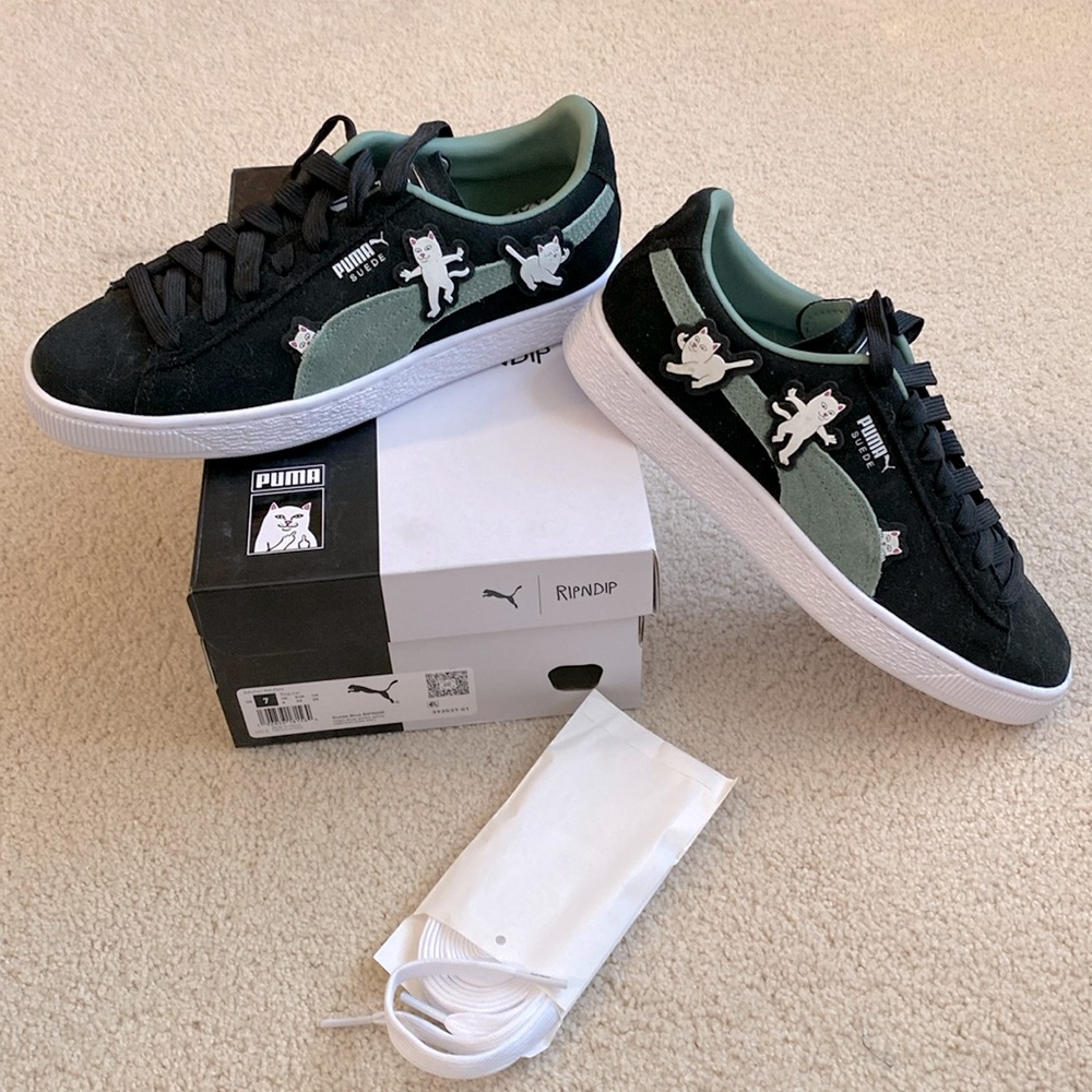 SUEDE RIPNDIP (PUMA BLACK EUCALYPTUS)